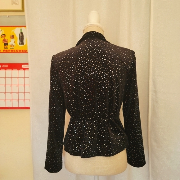& Other Stories Sequined Velvet Hourglass Blazer - Picture 7 of 13